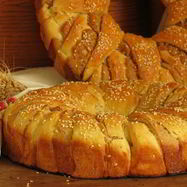 Рецепт Хлеба-венка Три теста