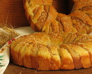 Хлеб-венок Три теста
