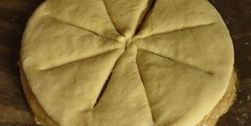 хлеб-венок три теста