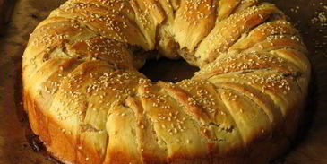 хлеб-венок три теста