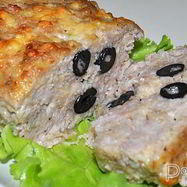 Рецепт Мясного хлеба с маслинами и сыром
