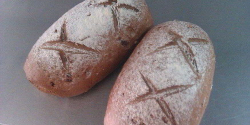 Рецепт ржано-пшеничного хлеб с орехом