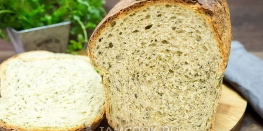 Рецепт шпинатного хлеба с цельнозерновой мукой в духовке