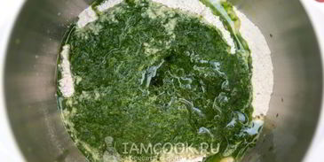 шпинатный хлеб с цельнозерновой мукой в духовке