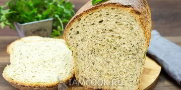 шпинатный хлеб с цельнозерновой мукой в духовке