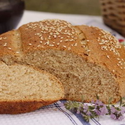 Творожный хлеб с цельнозерновой мукой