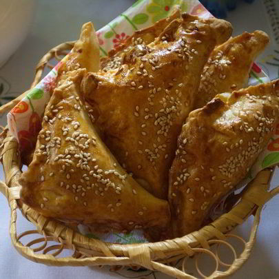 Конвертики из бездрожжевого слоеного теста