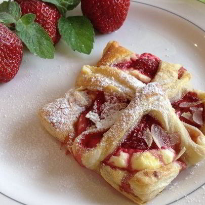 Конвертики с клубникой