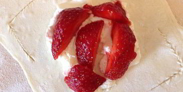 конвертики с клубникой