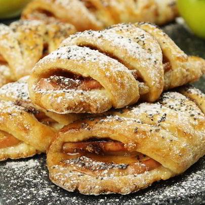 Конвертики с яблоками