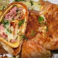 Рецепт Фаршированного лаваша с сыром и колбасой