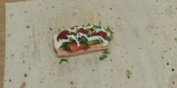 горячий лаваш с начинкой