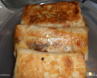 Грибы в лаваше