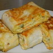 Рецепт Хрустящей закуски из лаваша с овощами