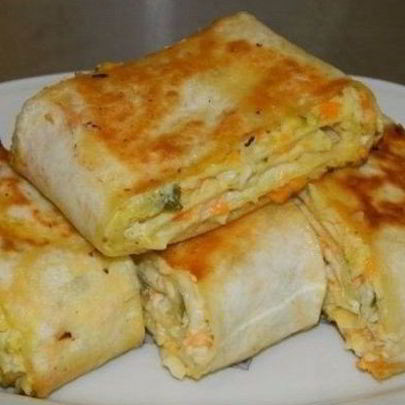 Хрустящая закуска из лаваша с овощами