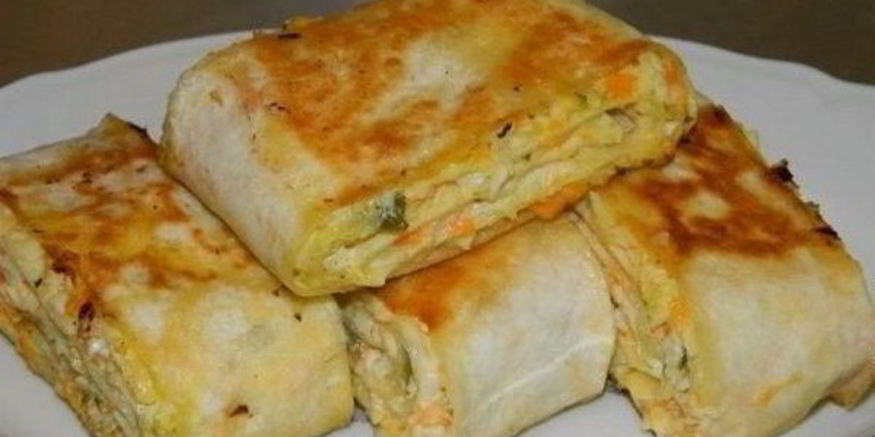 Рецепт хрустящей закуски из лаваша с овощами