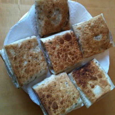 Хрустящие конвертики из армянского лаваша на завтрак