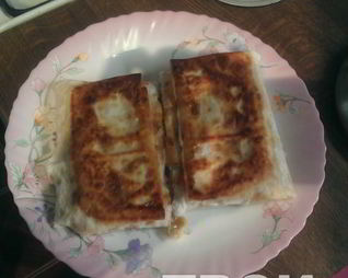 Курица с кукурузой в лаваше