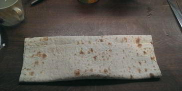 курица с кукурузой в лаваше