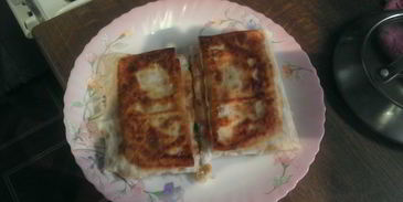 курица с кукурузой в лаваше