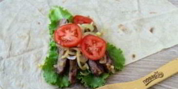 лангет в лаваше