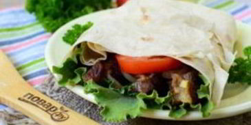 лангет в лаваше