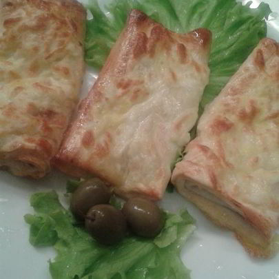 Лаваш под грилем с сырной корочкой