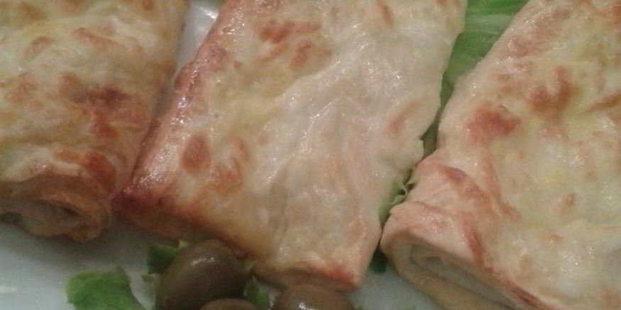 Рецепт лаваша под грилем с сырной корочкой