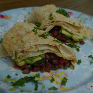 Рецепт Лаваша с ароматной фасолью и авокадо