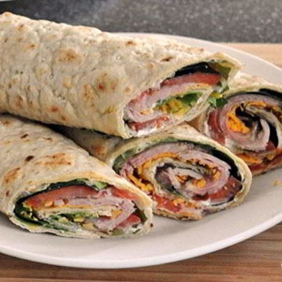 Лаваш с беконом и сыром