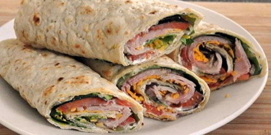 Рецепт лаваша с беконом и сыром