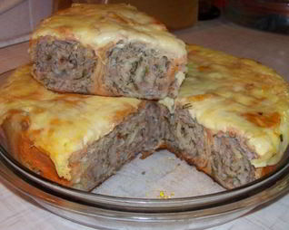 Лаваш с фаршем в мультиварке