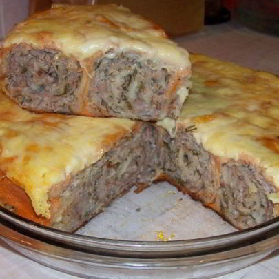 Лаваш с фаршем в мультиварке