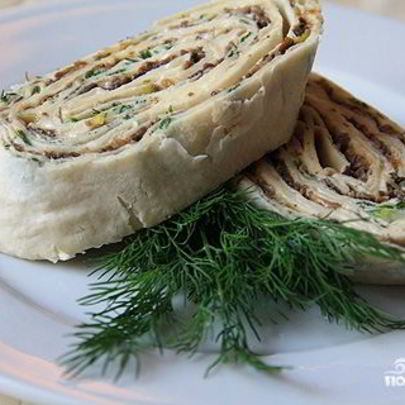 Лаваш с грибами