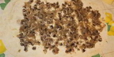 лаваш с грибами