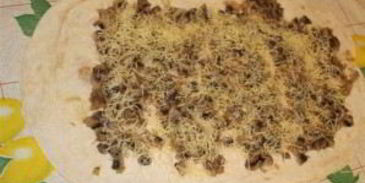 лаваш с грибами