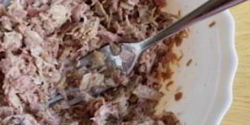 лаваш с консервами и сыром