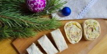 лаваш с консервами и сыром