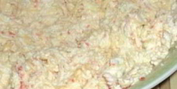 лаваш с крабовыми палочками и чесноком