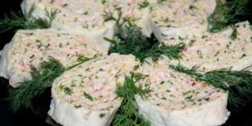 лаваш с крабовыми палочками