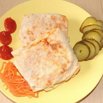 Лаваш с морковью и сыром