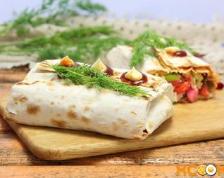 Лаваш с овощами