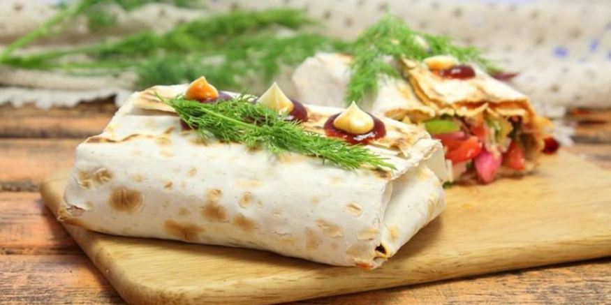 Рецепт лаваша с овощами