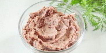 лаваш с приправой из фасоли