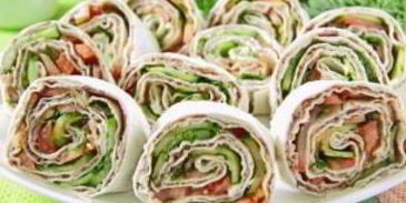 лаваш с приправой из фасоли