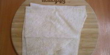 лаваш с рисом и яйцом