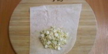 лаваш с рисом и яйцом