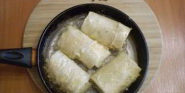 лаваш с рисом и яйцом