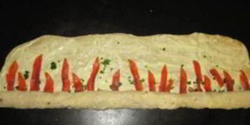 лаваш с рыбой и плавленым сыром