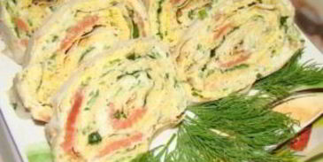 лаваш с рыбой и плавленым сыром